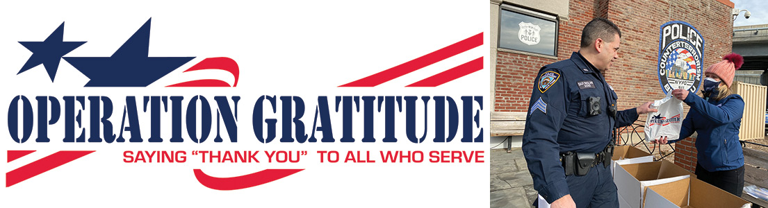 Image from the SBC news article “Operation Gratitude Shows Love to the NYPD”