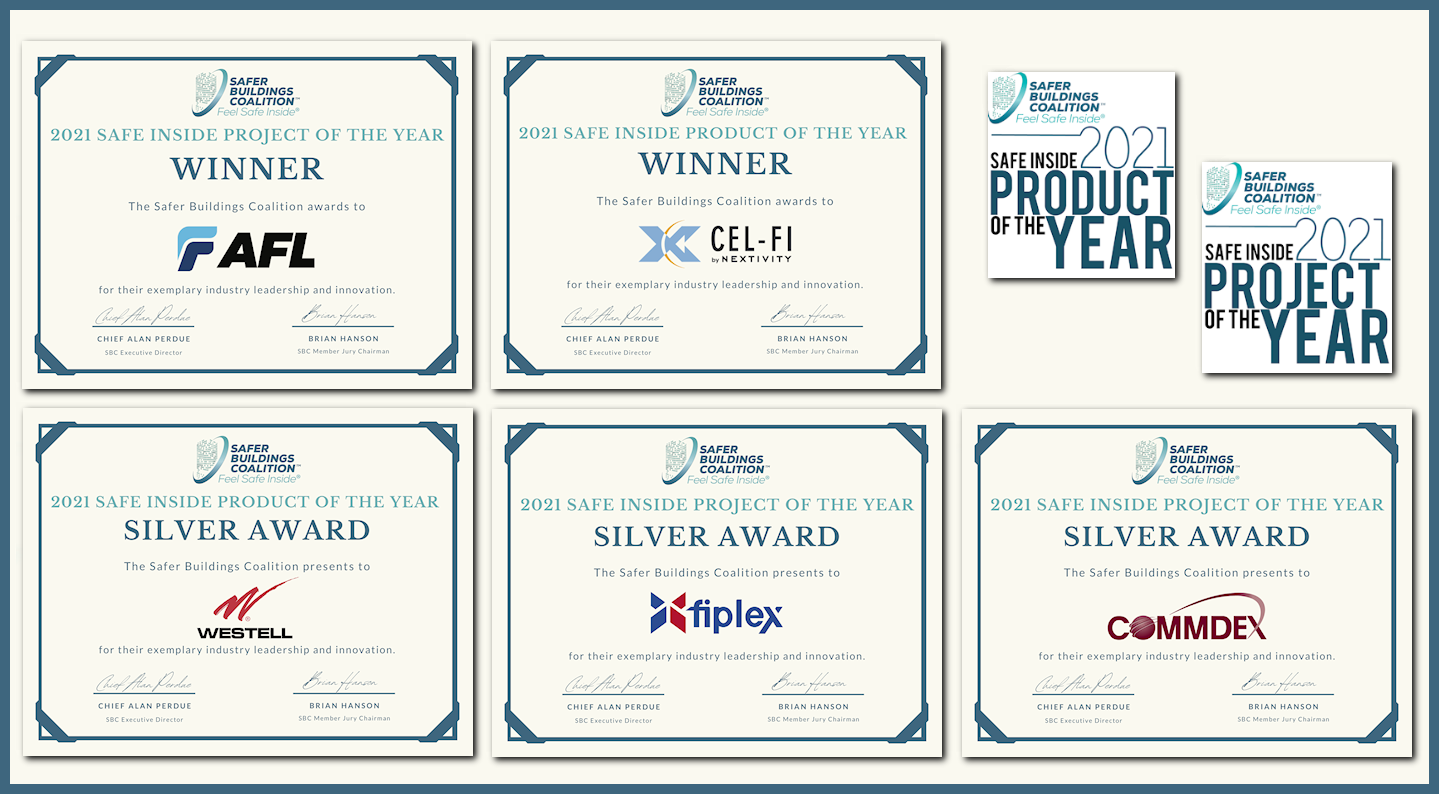Safer Buildings Coalition Announces Winners of Safe Inside Annual Member Awards
