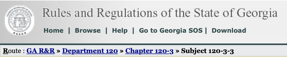 Georgia Rules