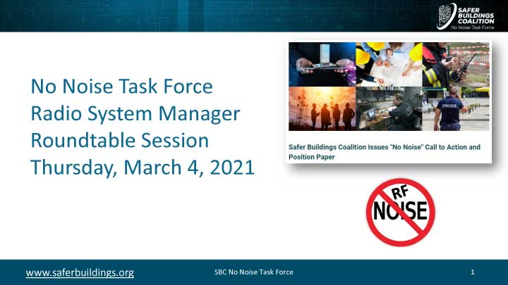 SBC No Noise Task Force Call to Action